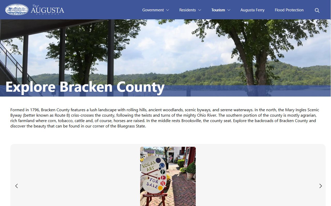 Bracken County Court records area around Augusta Brooksville and the Ohio River