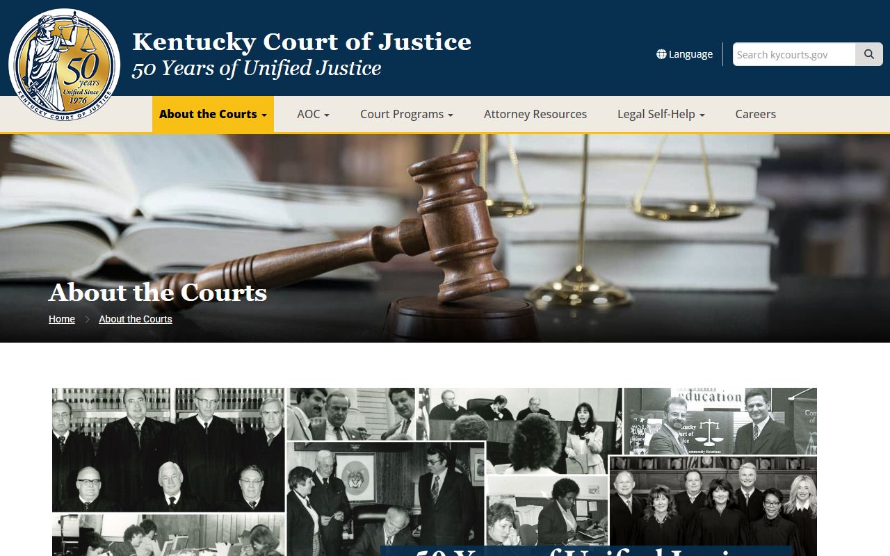 Bracken County Court records in the Kentucky Court of Justice structure