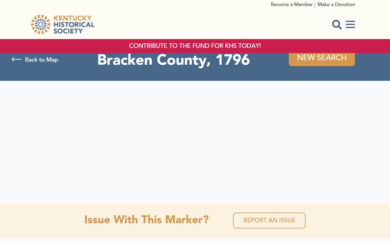 Bracken County Court records history from the Kentucky Historical Society marker